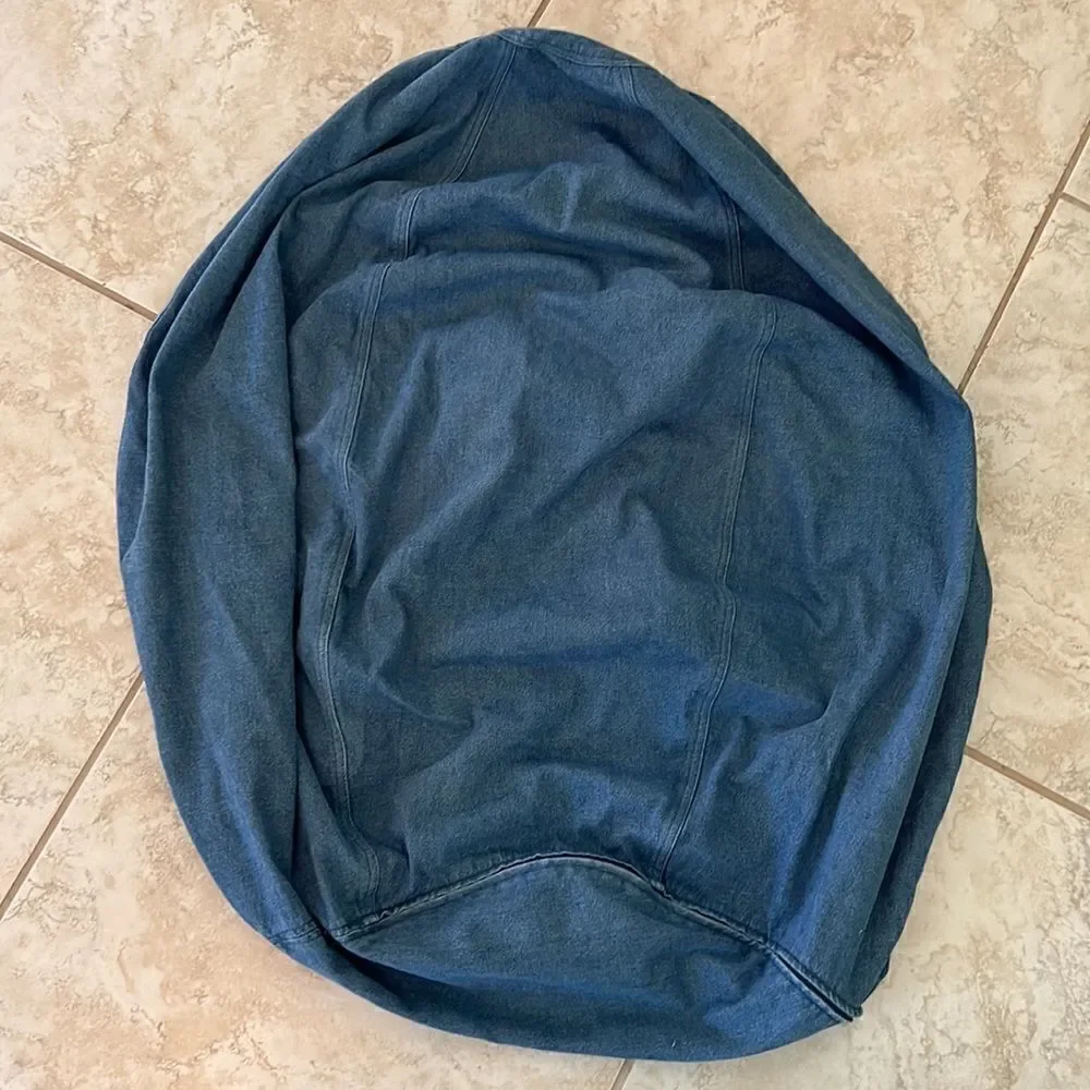 Pottery Barn Denim Beanbag Shell- no filling included